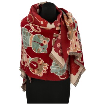 Dámská šála červená - Firenze Gitel