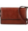 Dámská kožená crossbody kabelka hnědá - Katana Saire