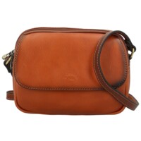 Dámská kožená crossbody kabelka koňaková - Katana Shirin