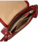 Dámská kožená crossbody kabelka vínová - Katana Pure