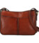 Dámská kožená crossbody kabelka hnědá - Katana Denali