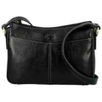 Dámská kožená crossbody kabelka černá - Katana Denali