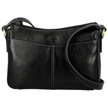 Dámská kožená crossbody kabelka černá - Katana Denali