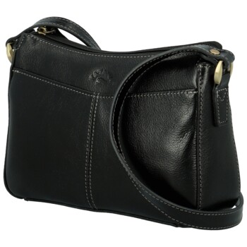 Dámská kožená crossbody kabelka černá - Katana Denali