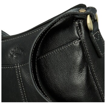 Dámská kožená crossbody kabelka černá - Katana Denali