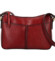 Dámská kožená crossbody kabelka vínová - Katana Denali