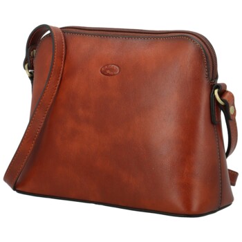 Dámská kožená crossbody/taška hnědá - Katana Akíra