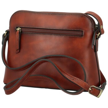 Dámská kožená crossbody/taška hnědá - Katana Akíra