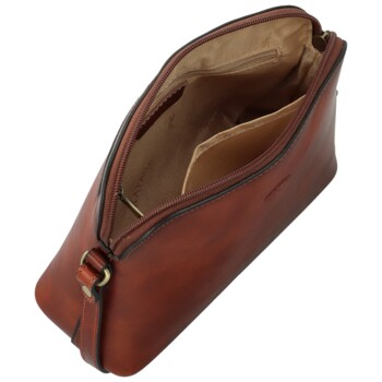 Dámská kožená crossbody/taška hnědá - Katana Akíra