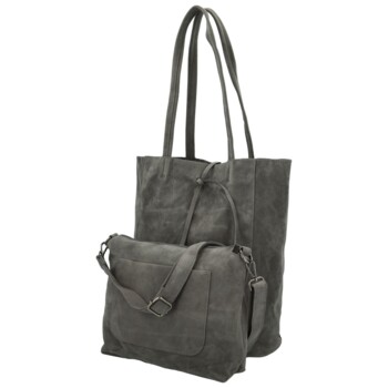 Dámský set kabelek šedý - Paolo bags Viorel