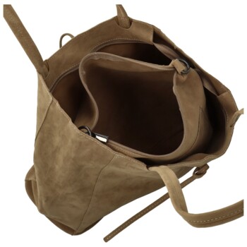 Dámský set kabelek khaki - Paolo bags Viorel