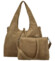 Dámský set kabelek camel - Paolo bags Sherika