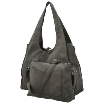 Dámský set kabelek tmavě šedý - Paolo bags Sherika