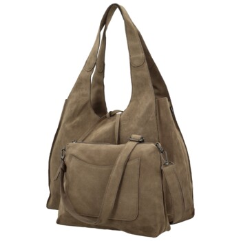 Dámský set kabelek tmavě béžový - Paolo bags Sherika