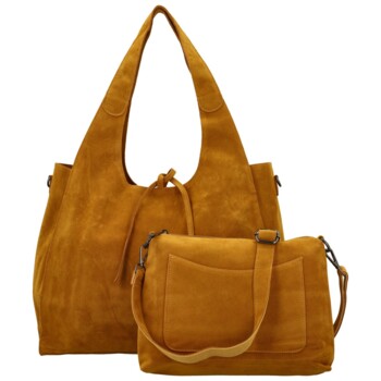 Dámský set kabelek žlutý - Paolo bags Sherika 