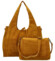Dámský set kabelek žlutý - Paolo bags Sherika 