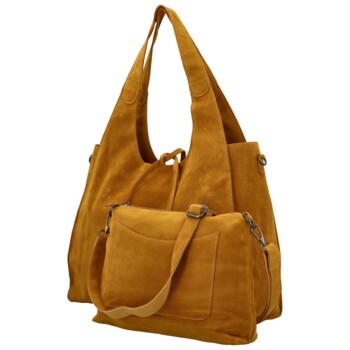 Dámský set kabelek žlutý - Paolo bags Sherika 