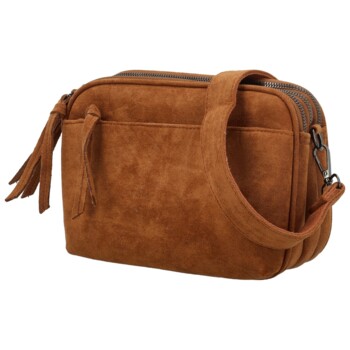 Dámská crossbody kabelka koňaková - Paolo bags Josefin
