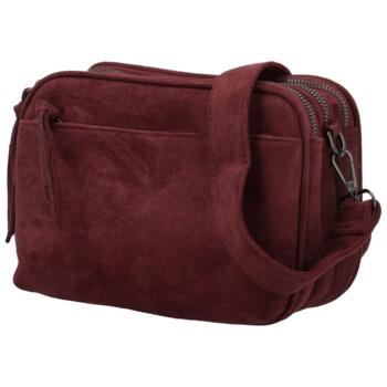 Dámská crossbody kabelka vínová - Paolo bags Josefin