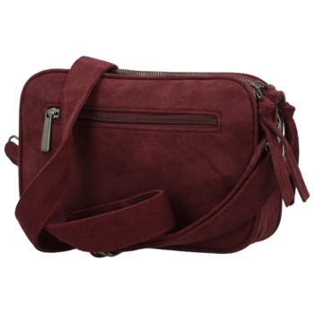 Dámská crossbody kabelka vínová - Paolo bags Josefin