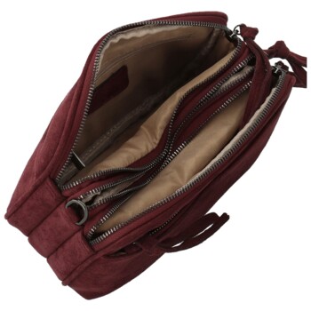 Dámská crossbody kabelka vínová - Paolo bags Josefin