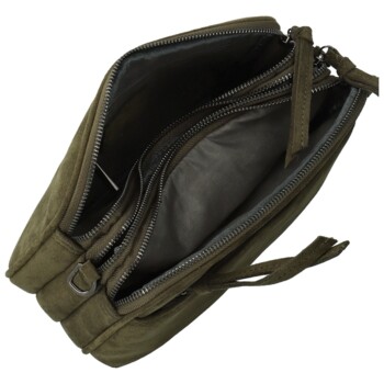 Dámská crossbody kabelka tmavě zelená - Paolo bags Josefin