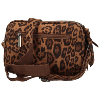 Dámská crossbody kabelka leopard/hnědá - Paolo bags Josefin