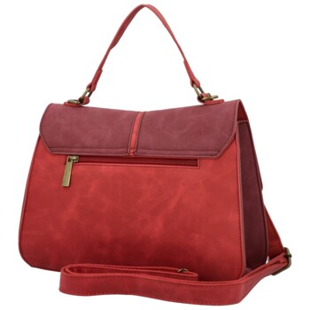 Dámská kabelka do ruky červeno/vínová - Paolo bags Simwa