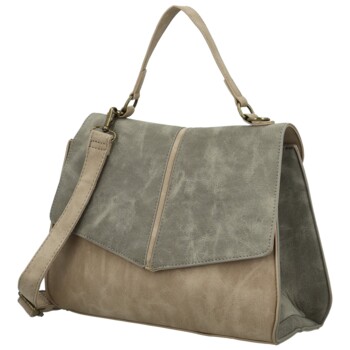Dámská kabelka do ruky béžovo/šedá - Paolo bags Simwa