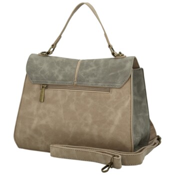 Dámská kabelka do ruky béžovo/šedá - Paolo bags Simwa
