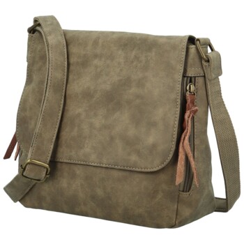 Dámská crossbody kabelka béžová - Paolo bags Aiden