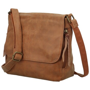 Dámská crossbody kabelka hnědá - Paolo bags Aiden