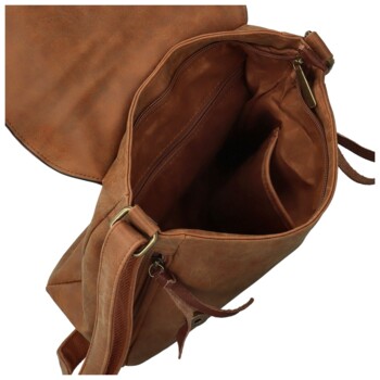 Dámská crossbody kabelka hnědá - Paolo bags Aiden