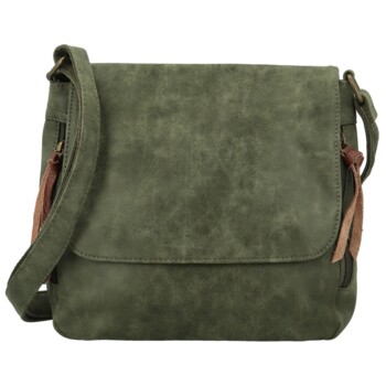 Dámská crossbody kabelka tmavě zelená - Paolo bags Aiden