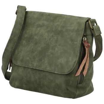 Dámská crossbody kabelka tmavě zelená - Paolo bags Aiden
