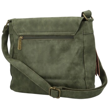 Dámská crossbody kabelka tmavě zelená - Paolo bags Aiden