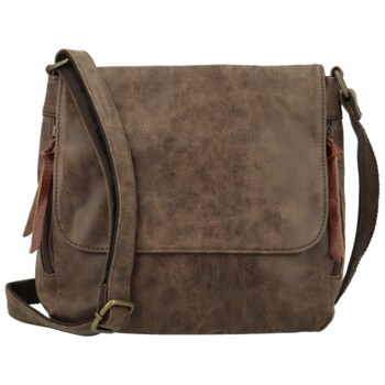 Dámská crossbody kabelka coffee - Paolo bags Aiden