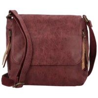 Dámská crossbody kabelka vínová - Paolo bags Aiden