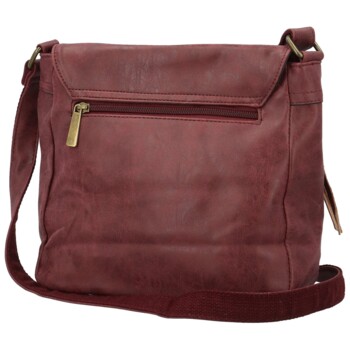 Dámská crossbody kabelka vínová - Paolo bags Aiden