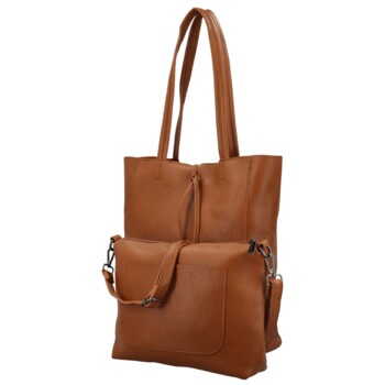 Dámský set kabelek hnědý - Paolo bags Marika