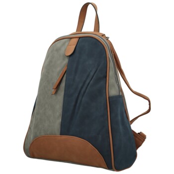 Dámský kabelko/batůžek šedo/modrý - Paolo bags Kavaya