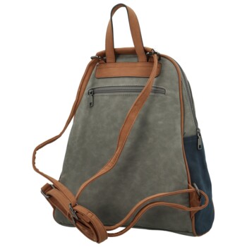 Dámský kabelko/batůžek šedo/modrý - Paolo bags Kavaya
