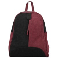 Dámský kabelko/batůžek černo/růžový - Paolo bags Kavaya