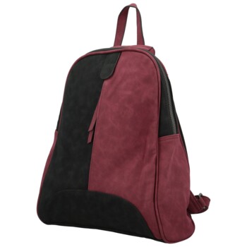 Dámský kabelko/batůžek černo/růžový - Paolo bags Kavaya