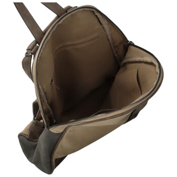 Dámský kabelko/batůžek béžovo/šedý - Paolo bags Kavaya