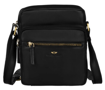 Pánská kožená crossbody taška černá - Peterson Lauris