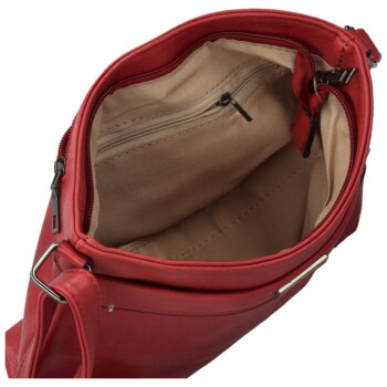 Dámská crossbody kabelka tmavě červená - Romina & Co Bags Tayiba