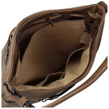Dámská kabelka na rameno tmavě béžová - Romina & Co Bags Elisa