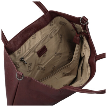 Dámská kabelka na rameno tmavě červená - Coveri Lusy