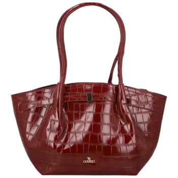 Dámská kabelka na rameno vínová - Coveri Rosica